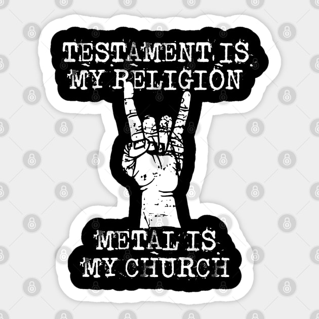 testament  is my religion Sticker by Grandpa Zeus Art